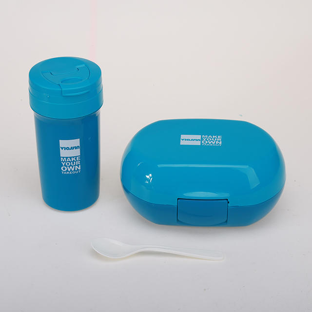 2-LAYER ECO-FRIENDLY PLASTIC LUNCH BOX&WATER BOTTLE MICROWAVE