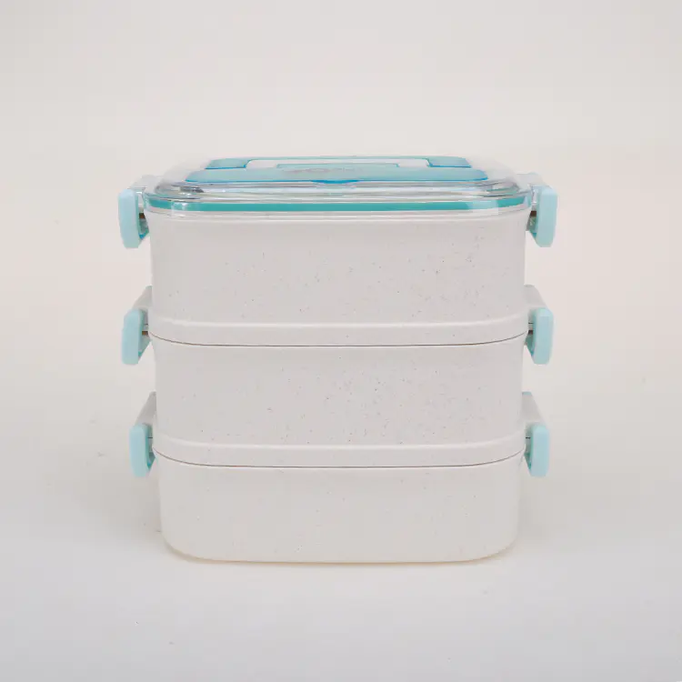 1 2 3 LAYER BAMBOO FIBER LUNCH BOX AND 304#STAINLESS STEEL BENTO BOX