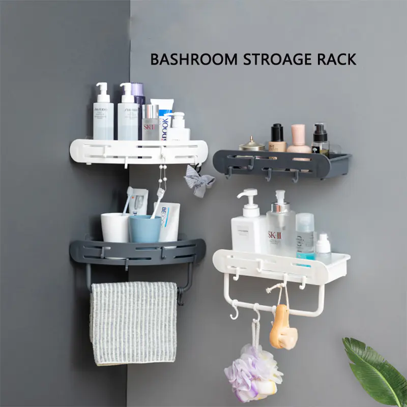 Four Kinds Bathroom Storage Rack Plastic Storage Shelf