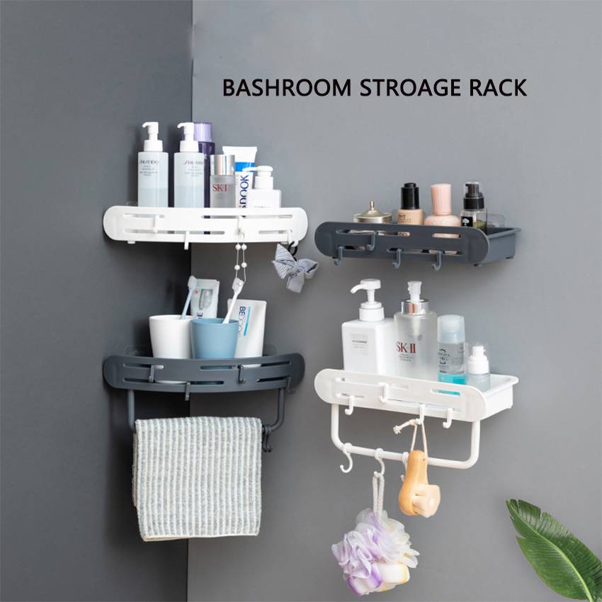 Four Kinds Bathroom Storage Rack Plastic Storage Shelf