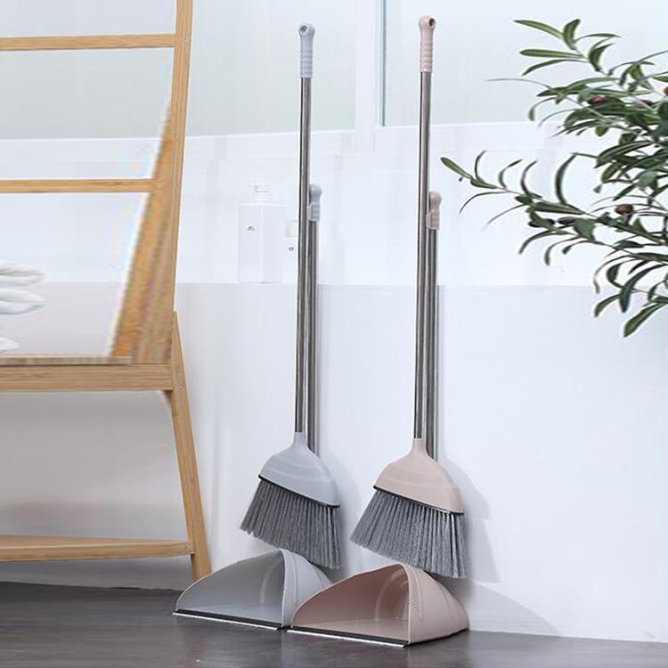 430#Stainless Steel Plastic Dustpan and Broom Set