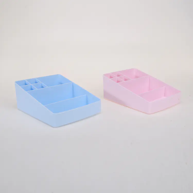 Two Colors Plastic Compartment Storage Container for Panties and Socks