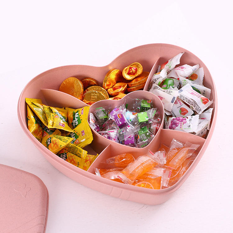 Wheat Straw Round Heart-shaped Square Candy Box