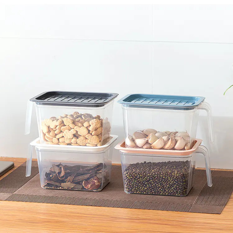 Sturdy Plastic Food Storage Containers with Easy-Grip Handles