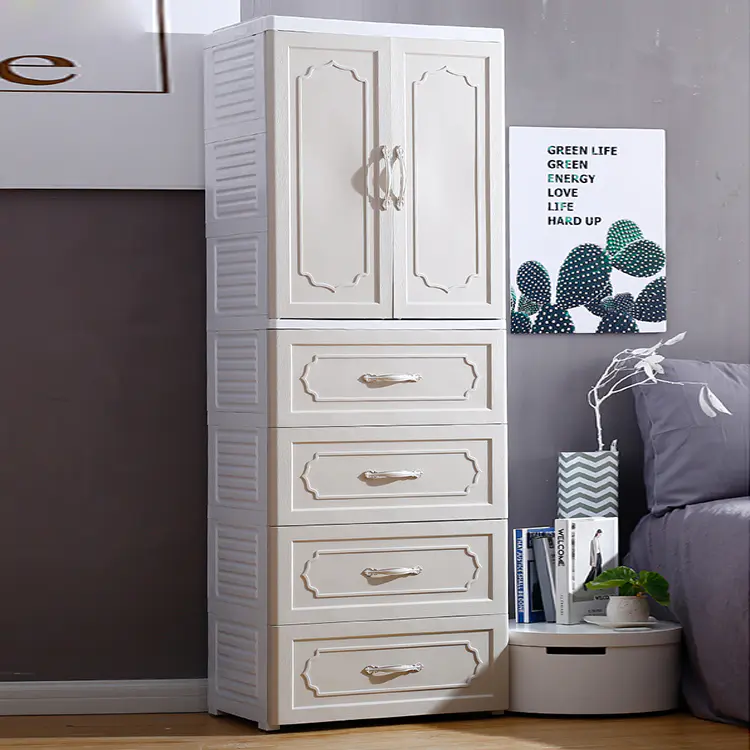 Three Types Wardrobe European Style Drawer Cabinet