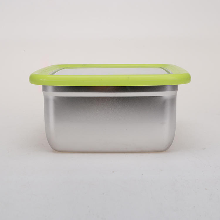 FRESH-KEEPING BOX 304#STAINLESS STEEL SQUARE BOX WITH COVER