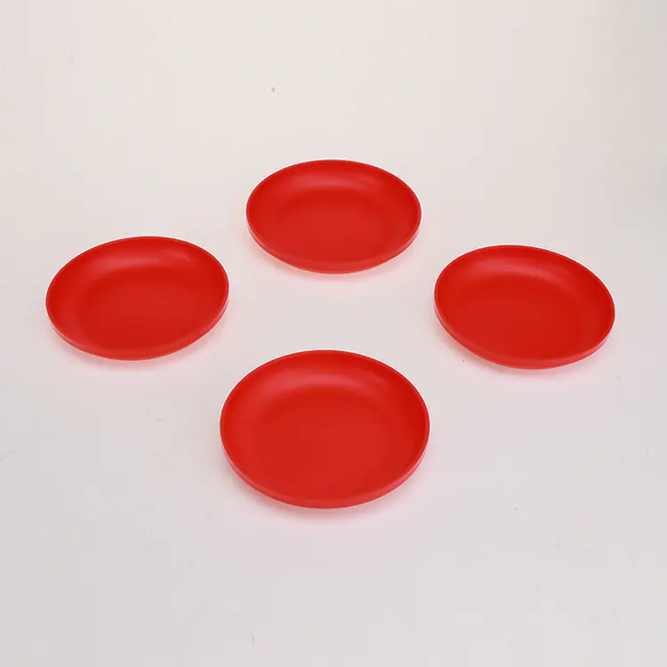 Four-piece Color Plate for Snacks, Fruits or Dishes