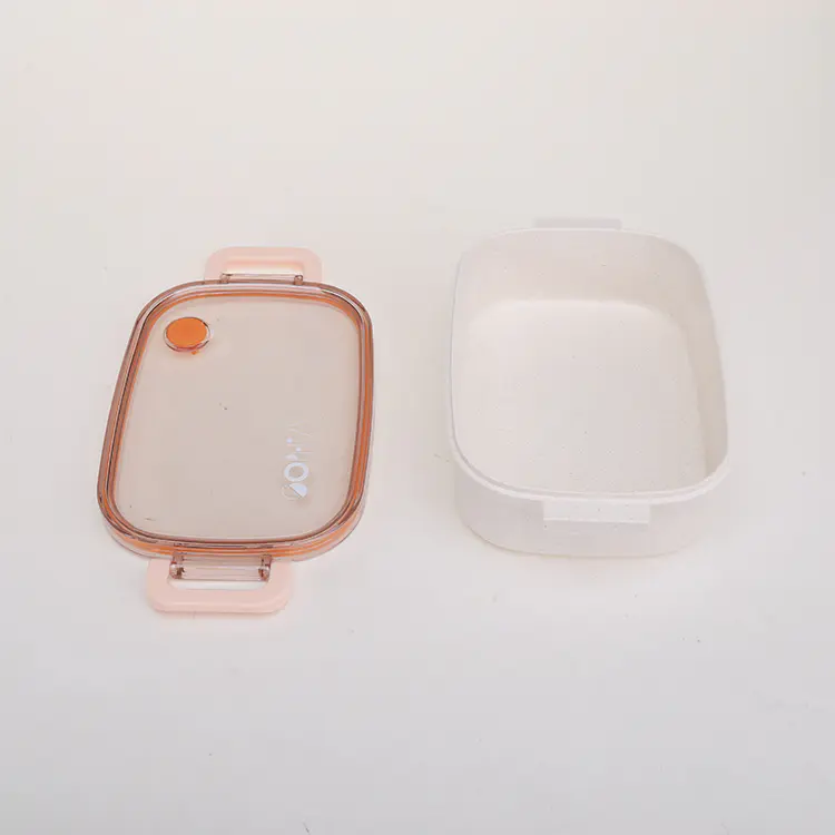 Plastic, Stainless Steel and Bamboo Fiber Lunch Box