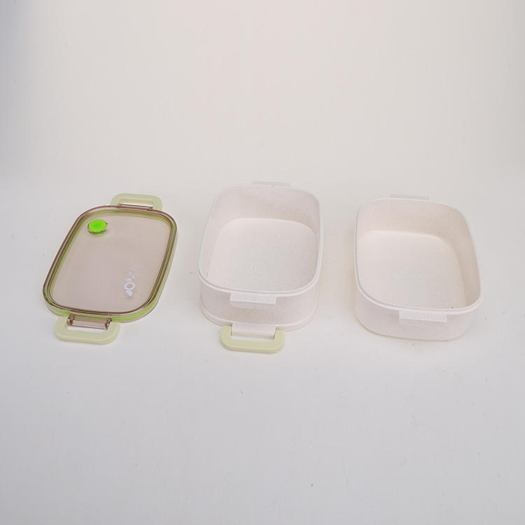 Plastic, Stainless Steel and Bamboo Fiber Lunch Box