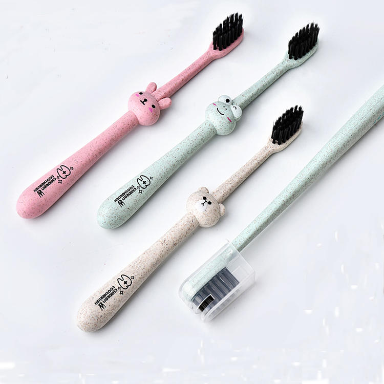 3Pcs Family Pack Bamboo Charcoal Soft Toothbrush