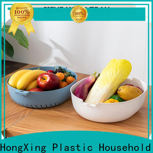 non-cracking plastic household products sieve button design to store vegetables