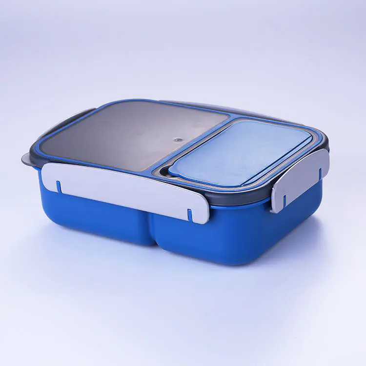 Professional LUNCH BOX WITH 2 COMPARTMENTS(1.2L) & SPOON Factory From China-HongXing
