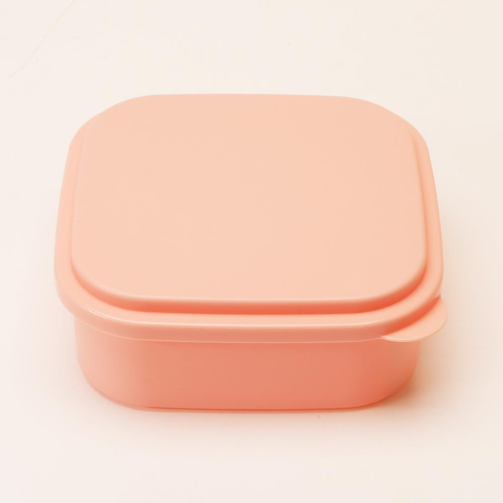 Plastic Multi Compartments Solid Color Square Bento Box