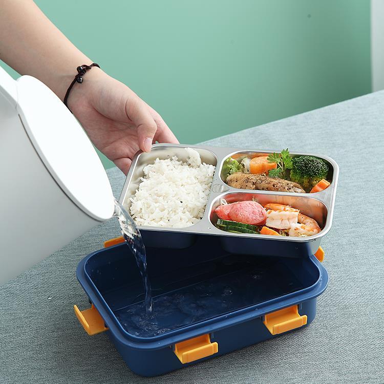 Factory Price 304# STAINLESS STEEL LUNCH BOX(3 COMPARTMENTS) Wholesale-HongXing
