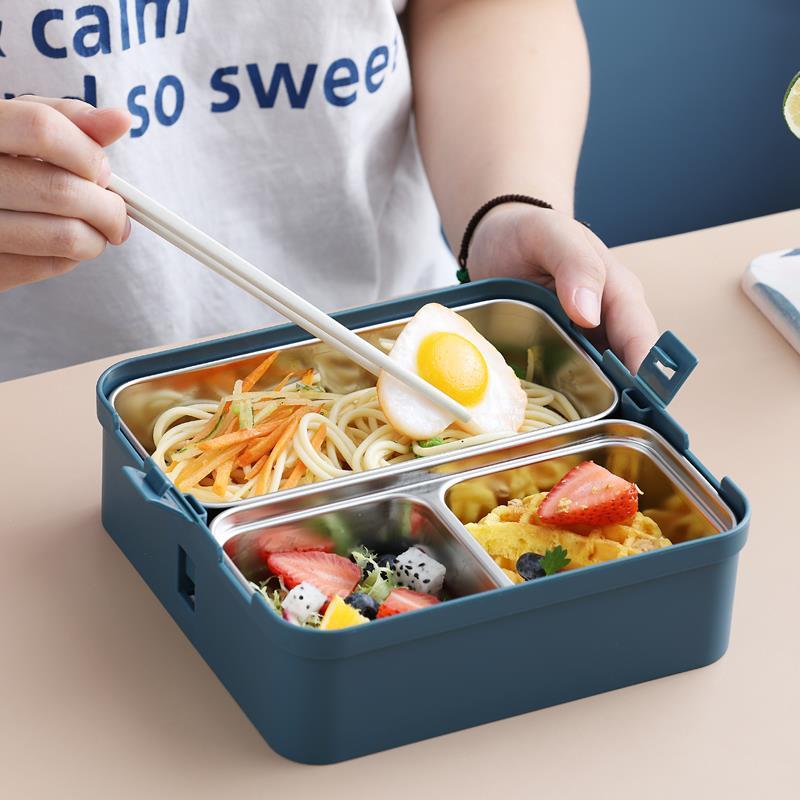 Customized Sngle/double Stainless Steel Lunch Box With Handle From China