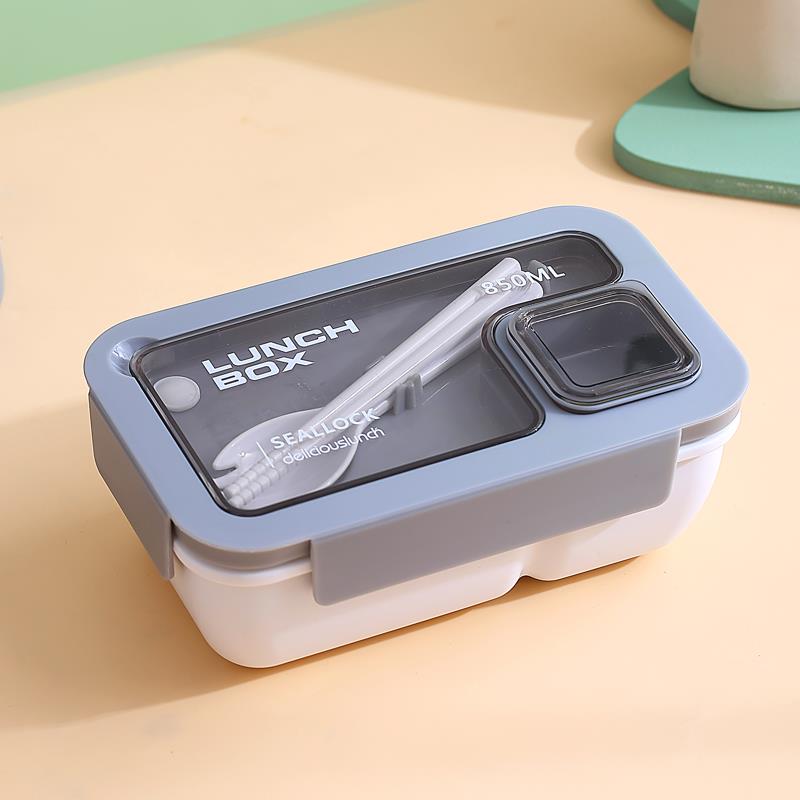 Best Quality Light Lunch Box (Rectangular With Spoon And Chopsticks)