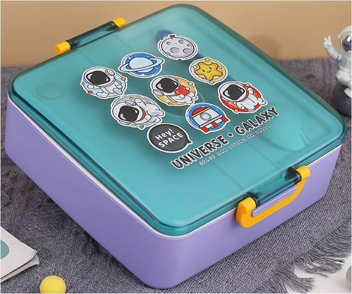 Top Quality Astronaut Square Compartment Lunch Box Wholesale-HongXing