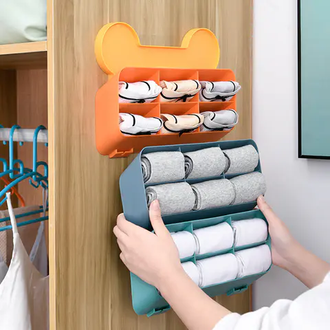 Double layer socks storage rack for bedroom
