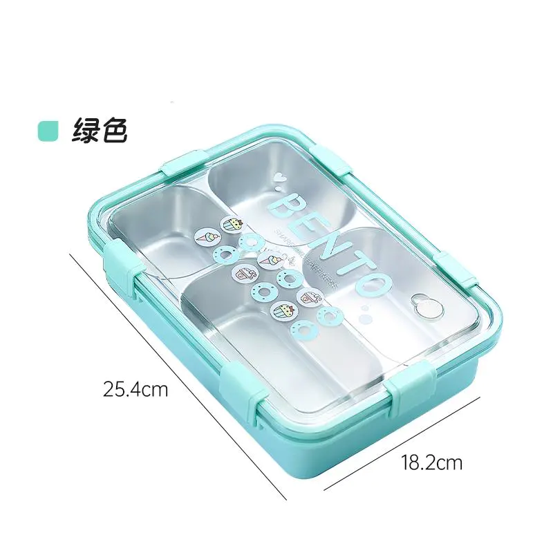 Exquisite Stainless Steel Lunch Box, Available in Four Fashionable Colors, Trendy and Stylish