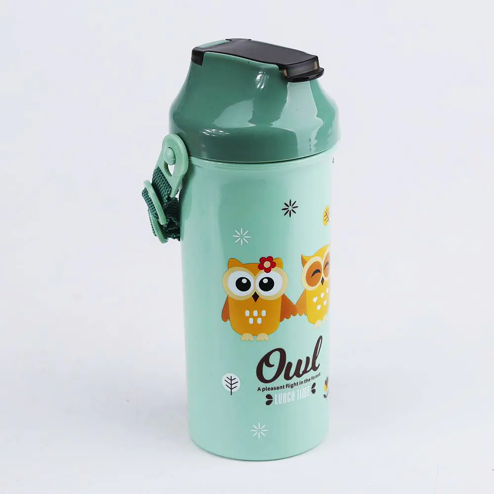 Owl Children's Water Bottle，Refreshing Summer Drinking Bottle