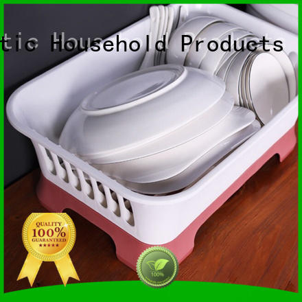 useful plastic dish drying rack basket with many colors for kitchen