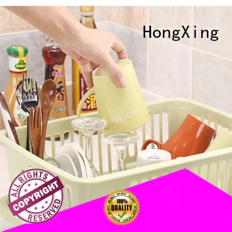 HongXing kitchen plastic dish drying rack factory to store dishes