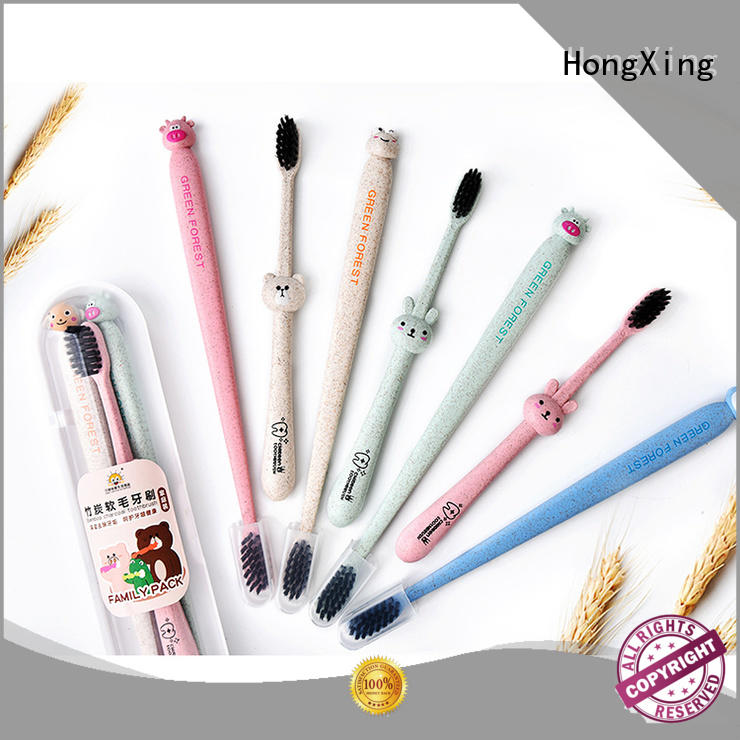 HongXing colorful bamboo toothbrush online widely-use for living room
