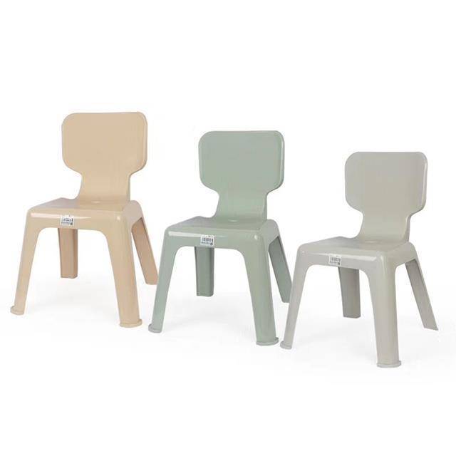 Back-rest Chair Plastic Suitable for Children Stackable Furniture