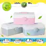 HongXing wheels plastic storage boxes with lids for macaron