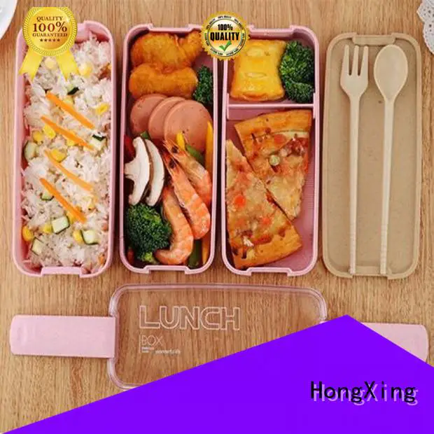 HongXing lunch plastic tiffin box stable performance for vegetable