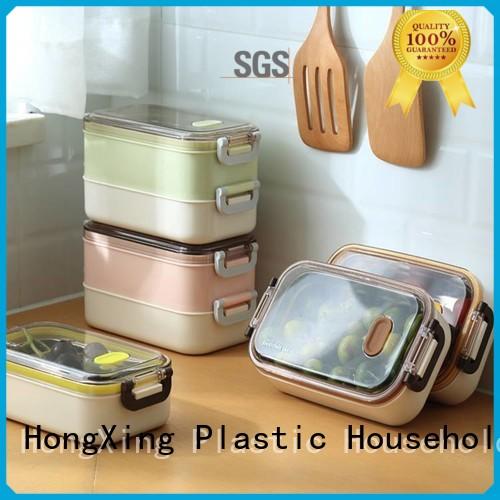 Microwave Safe plastic lunch box layer reliable quality for rice