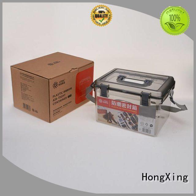 HongXing 100% leak-proof plastic box with lid for storage small containers for storage books