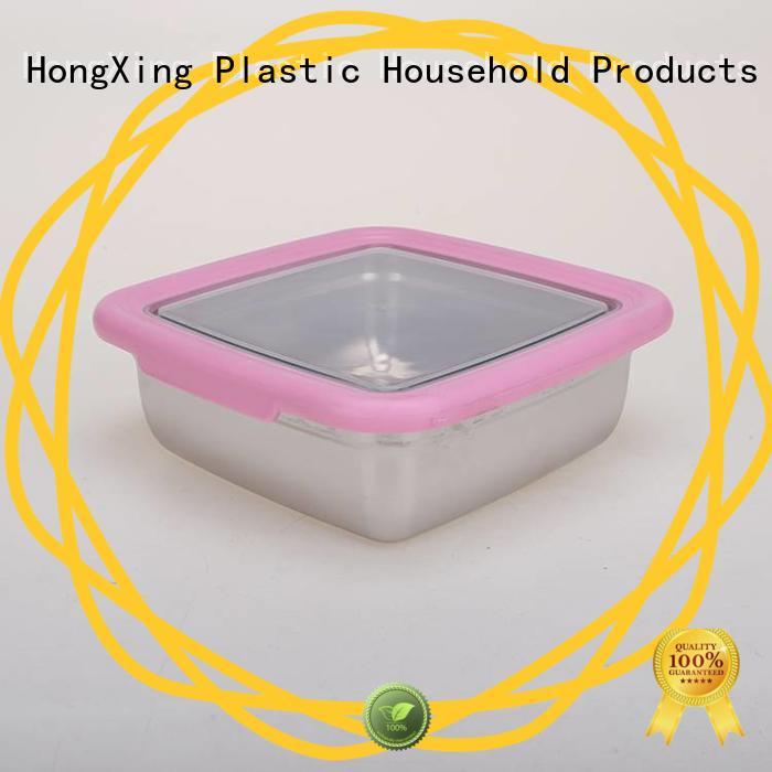 HongXing sealed plastic food storage in different colors for salad