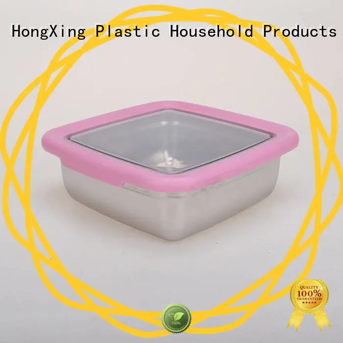 HongXing sealed plastic food storage in different colors for salad