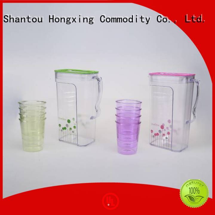 HongXing 2l small plastic jug with lid good design for kitchen