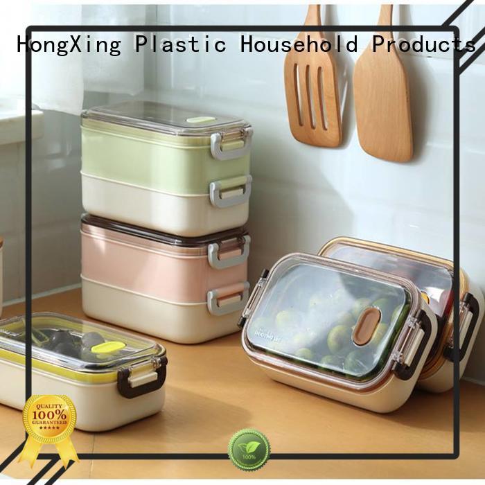 HongXing reliable quality plastic tiffin lunch box set style for sushi