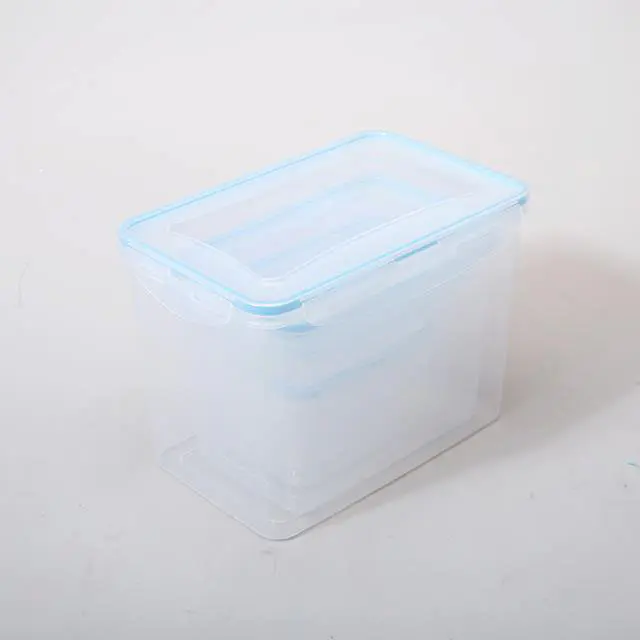Food storage airtight nested plastic containers with locking lids (Set of 5)