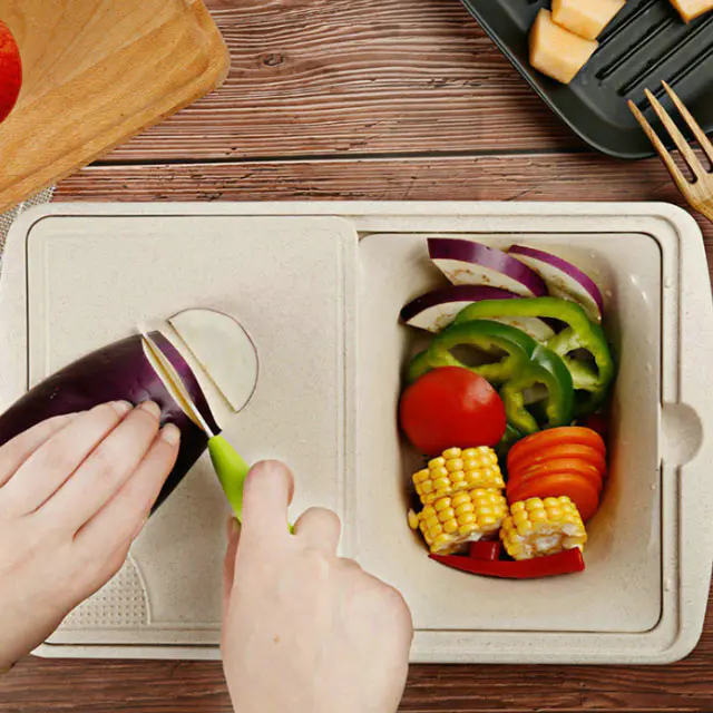 Cutting boards for kitchen plastic with strainer