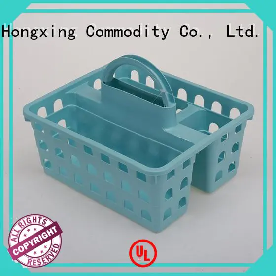 HongXing different styles plastic basket with handle with good quality for storage clothes