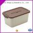 Rectangle shape cookies design plastic storage container with handle&plastic storage boxes