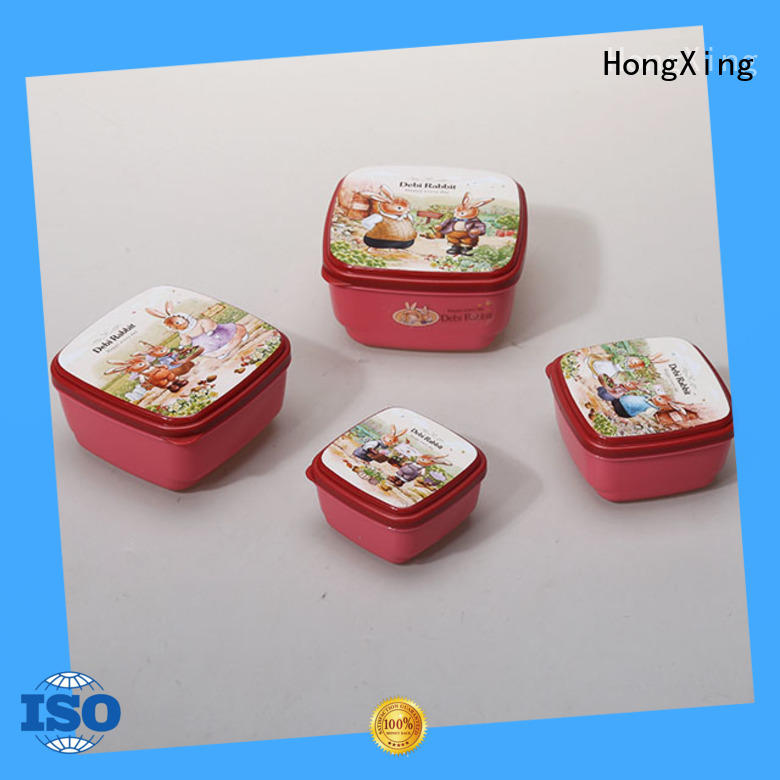 HongXing reliable quality hard plastic food containers directly sale for cookie