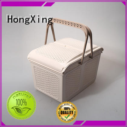 different printing plastic basket with handle comfy with reasonable structure for storage toys