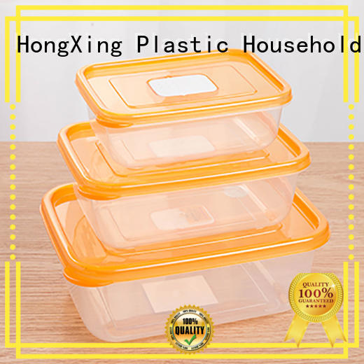 storage microwaving food in plastic containers with many colors for snack HongXing