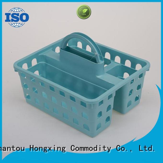 HongXing different layers plastic basket with handle for storage household items for storage clothes