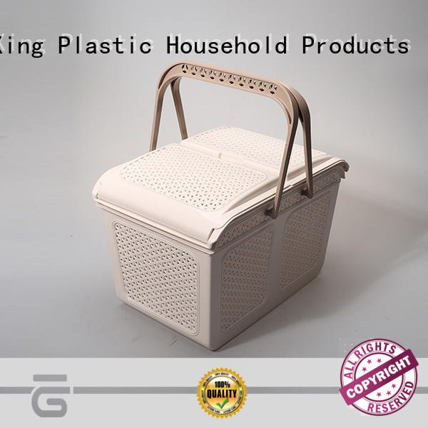 white plastic storage basket with affordable price HongXing