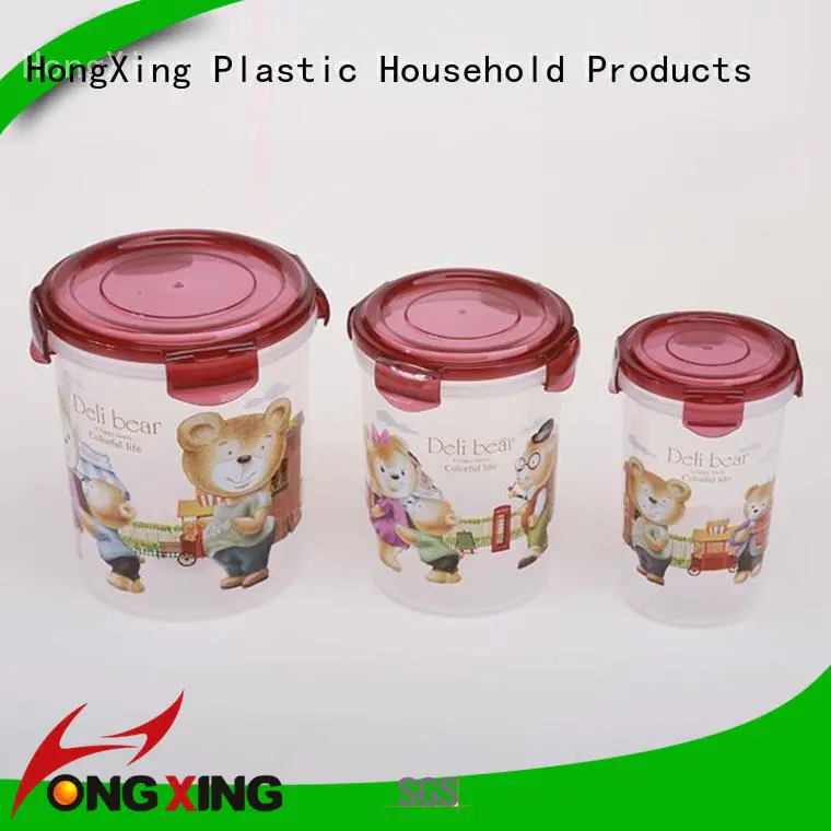 HongXing lids plastic food container storage customization for bread