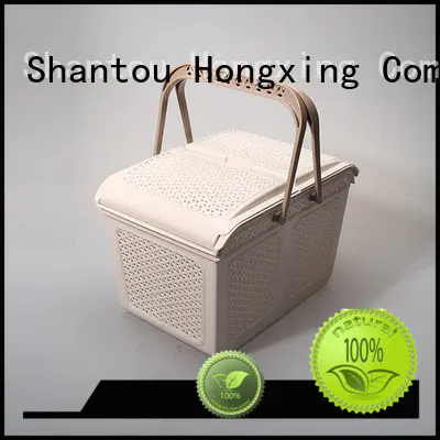 plastic picnic basket stackable for storage jars HongXing