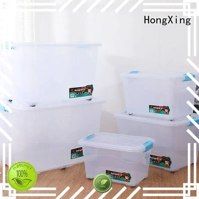 handleplastic plastic box storage containers shape for stocking fruit HongXing