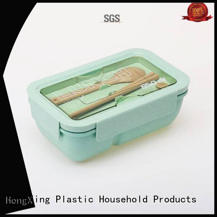 HongXing spoon plastic lunch box manufacturer reliable quality for stocking fruit