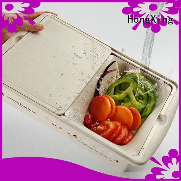 HongXing affordable plastic colander with handle cutting for vegetables